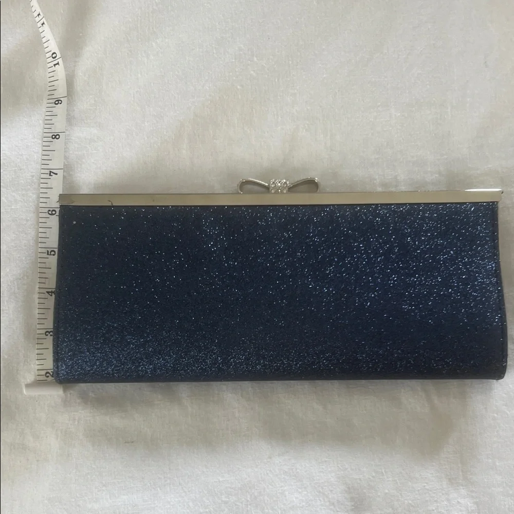 INC Elegant Navy Glitter Clutch - Picture 5 of 5